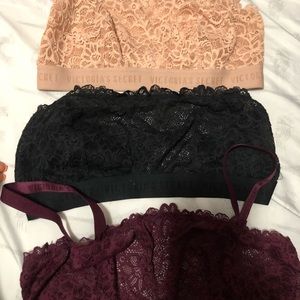 Victoria’s Secret brallete BUNDLE OF 3 size Large